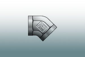 FVE Female elbow 45°